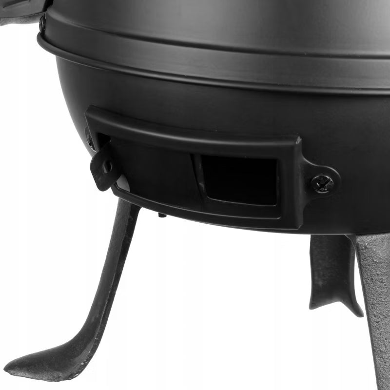 Kuglegrill Støbejern Ø35 cm Sort