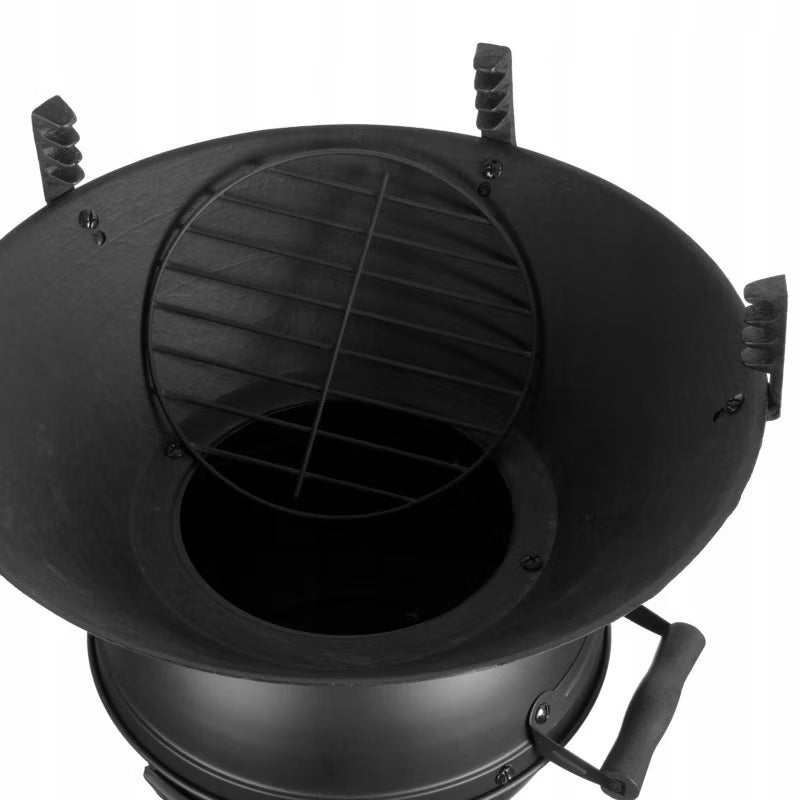 Kuglegrill Støbejern Ø35 cm Sort