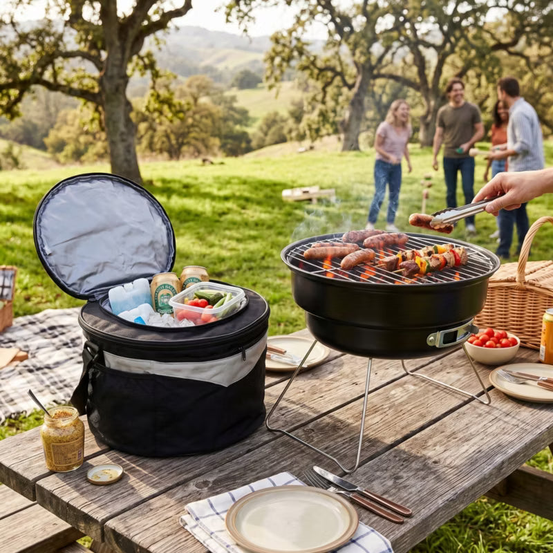 Kuglegrill Voyager 26x26 cm Sort BOK-01936
