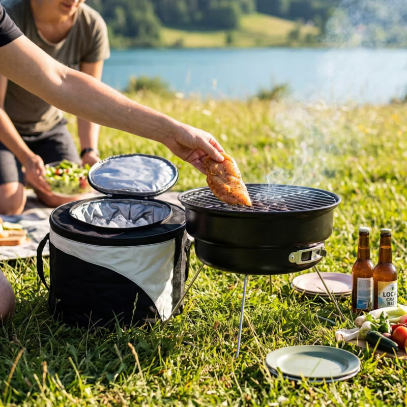 Kuglegrill Voyager 26x26 cm Sort BOK-01936