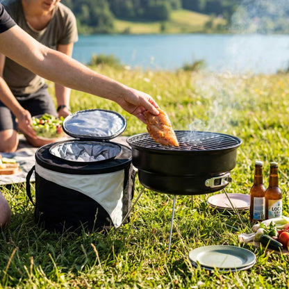 Kuglegrill Voyager 26x26 cm Sort BOK-01936