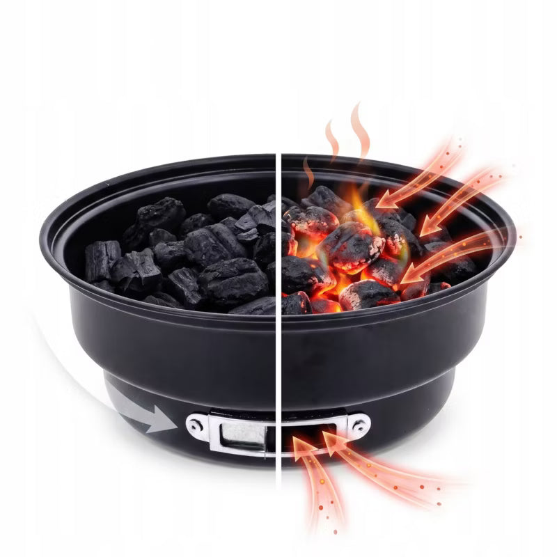 Kuglegrill Voyager 26x26 cm Sort BOK-01936