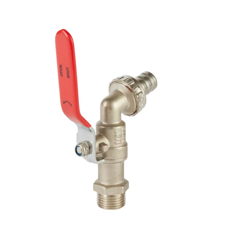 Kuglehane 1/2"-3/4" Messing