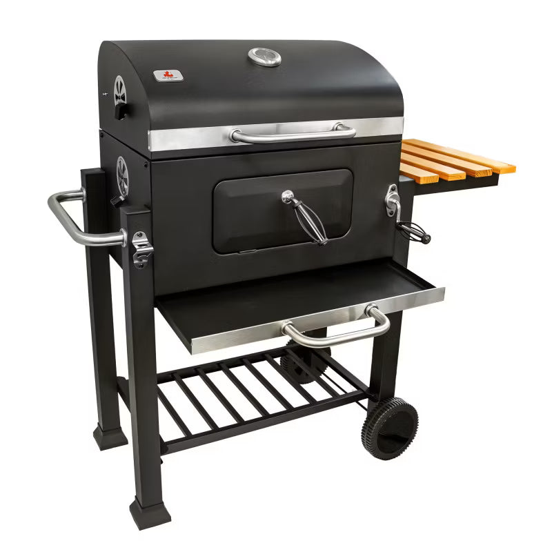 Kuglegrill Kulgrill 113,5x50 cm Sort med Støbejernsrist