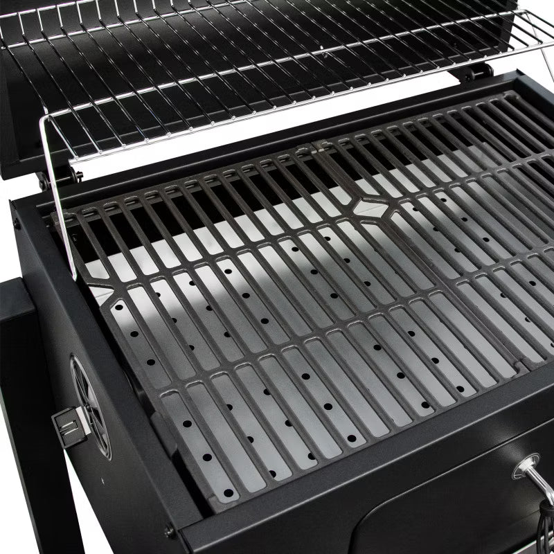 Kuglegrill Kulgrill 113,5x50 cm Sort med Støbejernsrist