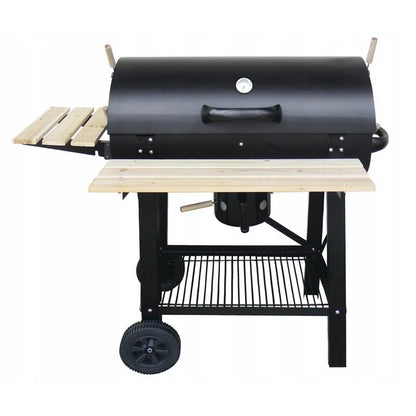 Kuglegrill Kulgrill 114x68 cm Sort med Låg