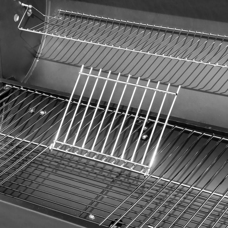 Kuglegrill Kulgrill 114x68 cm Sort med Låg