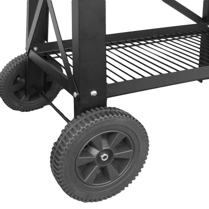 Kuglegrill Kulgrill 114x68 cm Sort med Låg