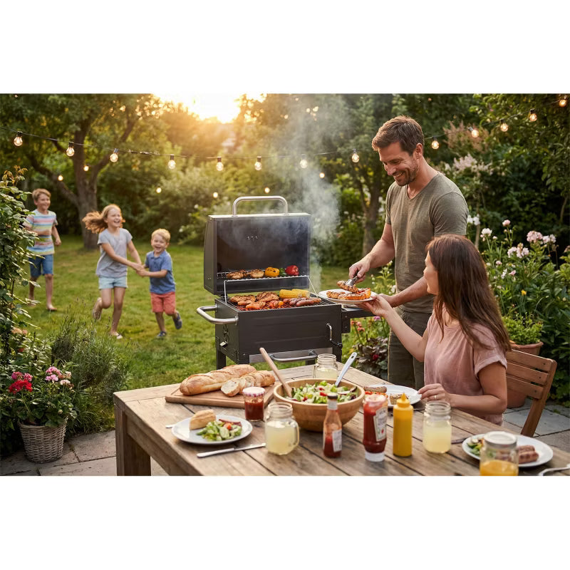 Kuglegrill BD-894 107x80x50 cm Antracit