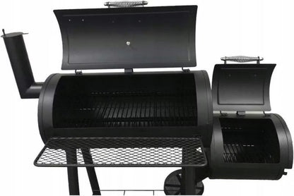Kulgrill Edmonton med Røgeovn 122x66 cm Sort