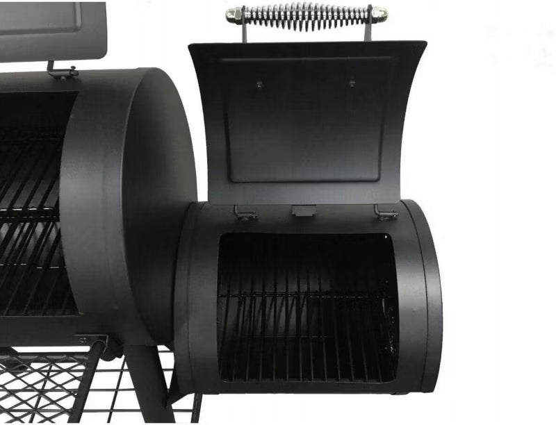 Kulgrill Edmonton med Røgeovn 122x66 cm Sort
