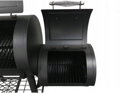 Kulgrill Edmonton med Røgeovn 122x66 cm Sort