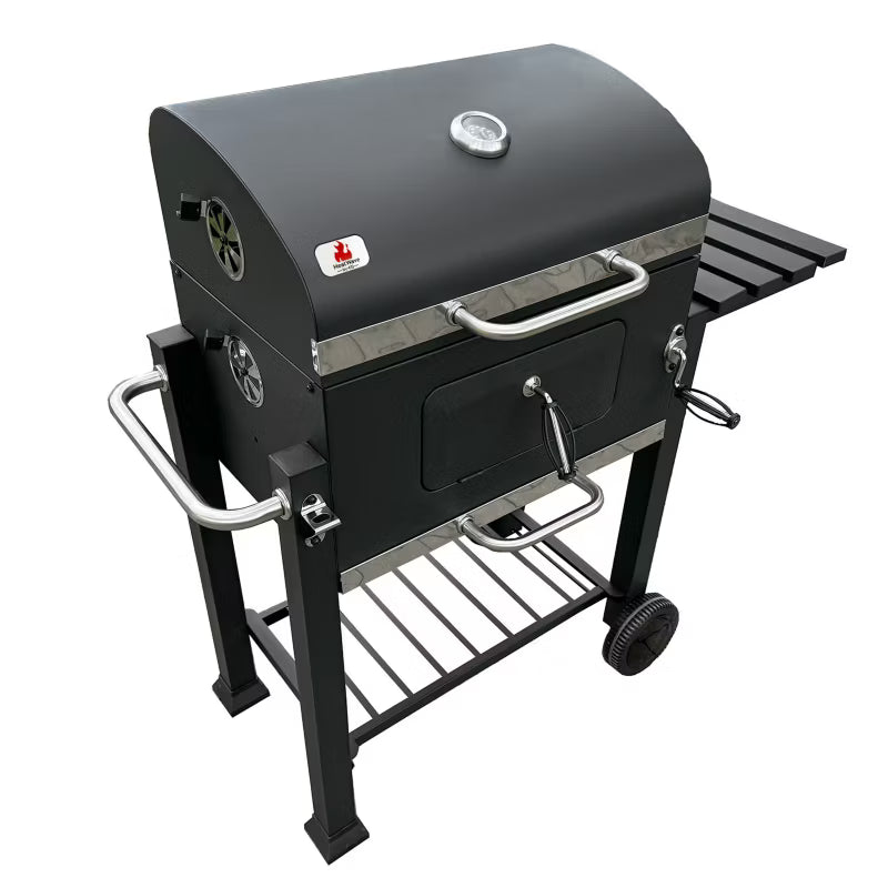 Kuglegrill Kulgrill 113,5x50x107 cm Sort med Låg