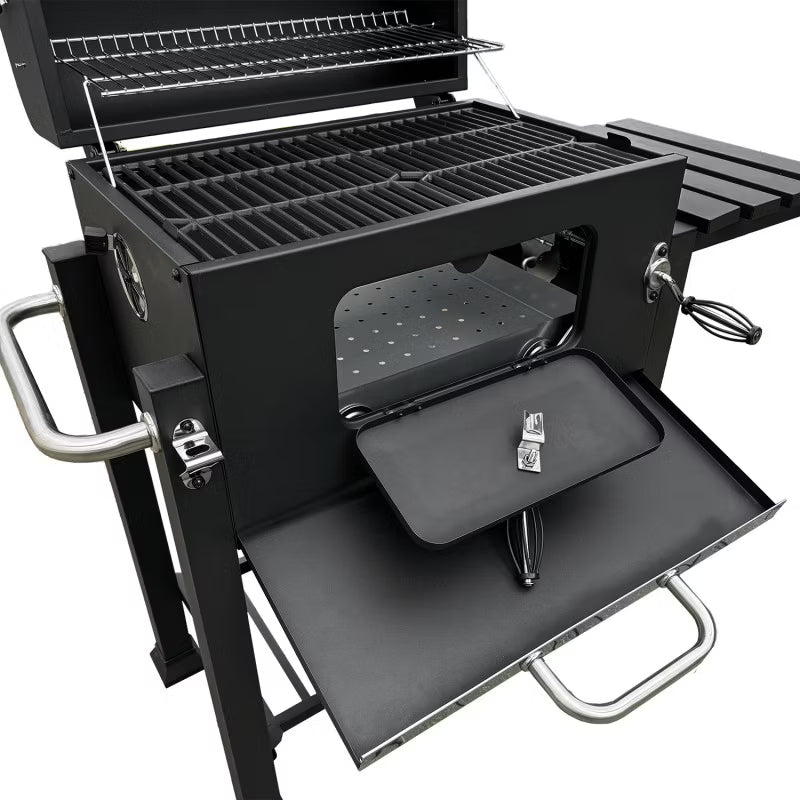 Kuglegrill Kulgrill 113,5x50x107 cm Sort med Låg