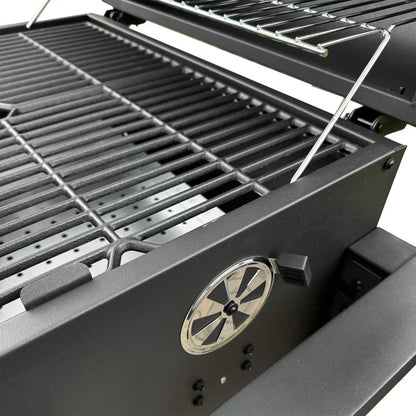 Kuglegrill Kulgrill 113,5x50x107 cm Sort med Låg