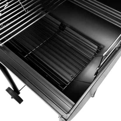 Kuglegrill 78x53x122 cm Sort Stål med Låg