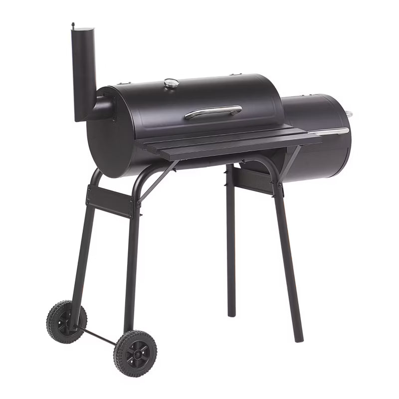 Kuglegrill Katla 110x66 cm Sort Stål med Rygeovn