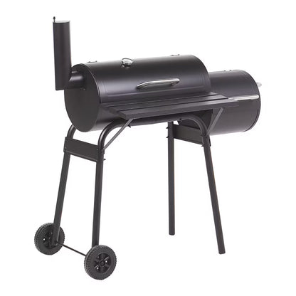 Kuglegrill Katla 110x66 cm Sort Stål med Rygeovn