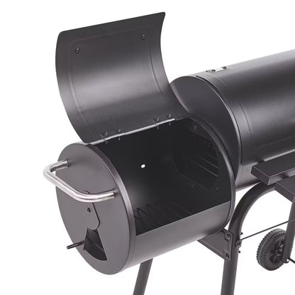 Kuglegrill Katla 110x66 cm Sort Stål med Rygeovn