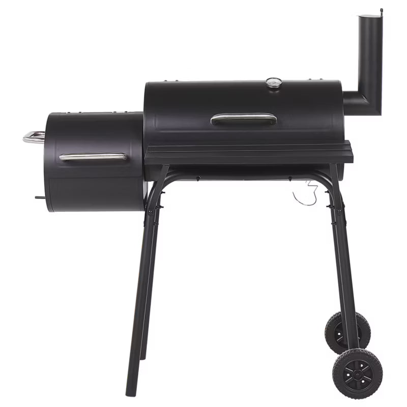 Kuglegrill Katla 110x66 cm Sort Stål med Rygeovn