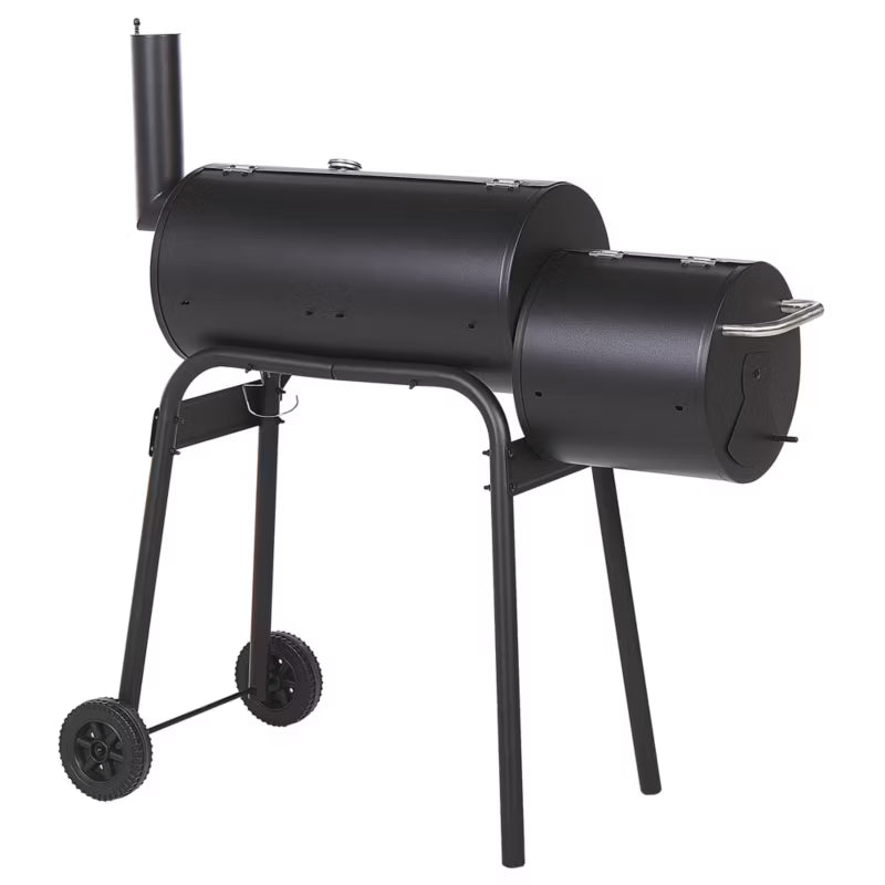 Kuglegrill Katla 110x66 cm Sort Stål med Rygeovn