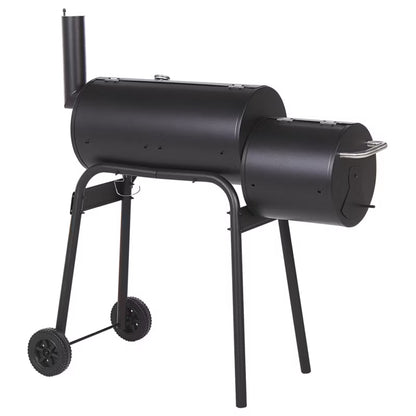 Kuglegrill Katla 110x66 cm Sort Stål med Rygeovn
