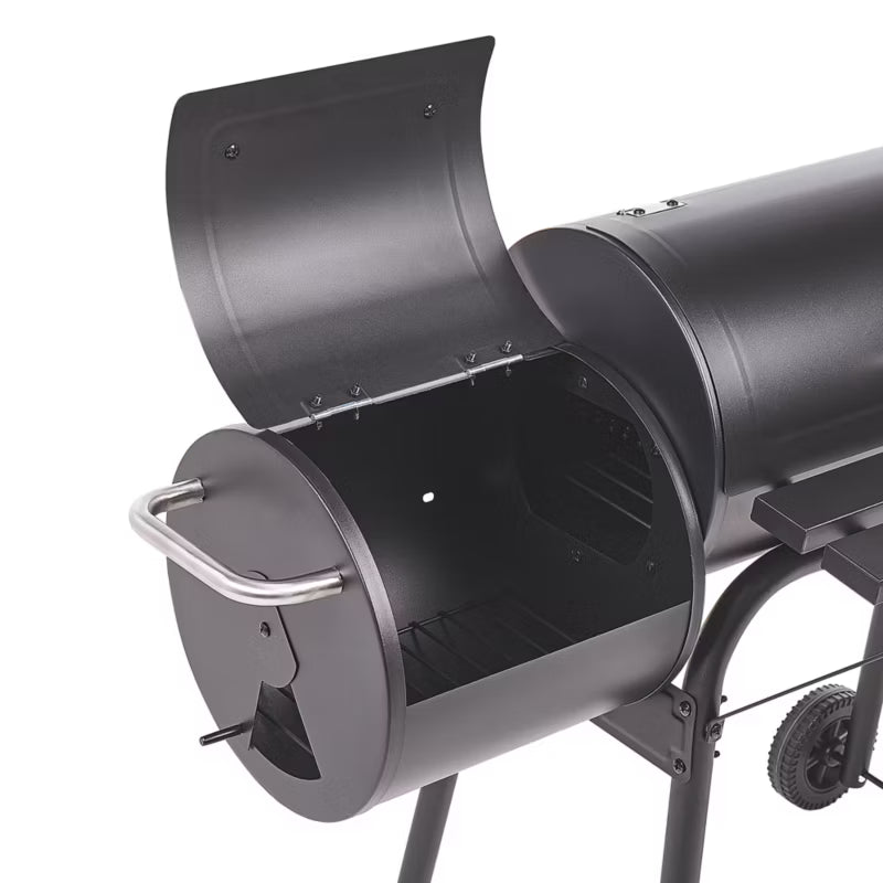 Kuglegrill Katla 110x66 cm Sort Stål med Rygeovn