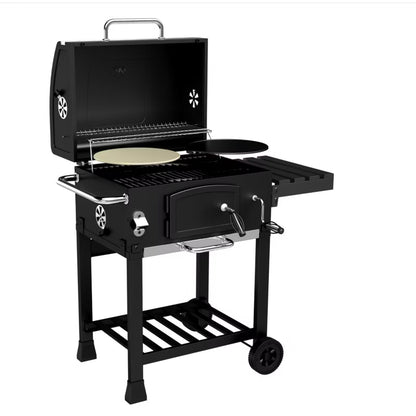 Kuglegrill Kulgrill KE-CH1 102.5x45 cm Sort med Støbejernsrist