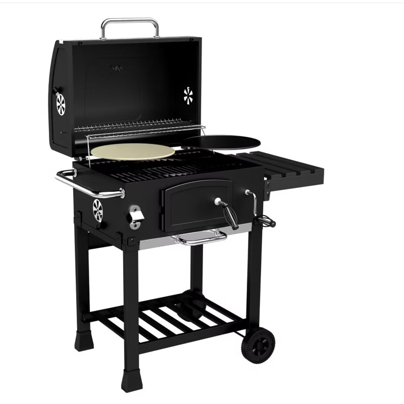 Kuglegrill Kulgrill KE-CH1 102.5x45 cm Sort med Støbejernsrist