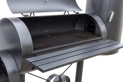Kulgrill Kiona med Rygeovn 211x70x173 cm Sort