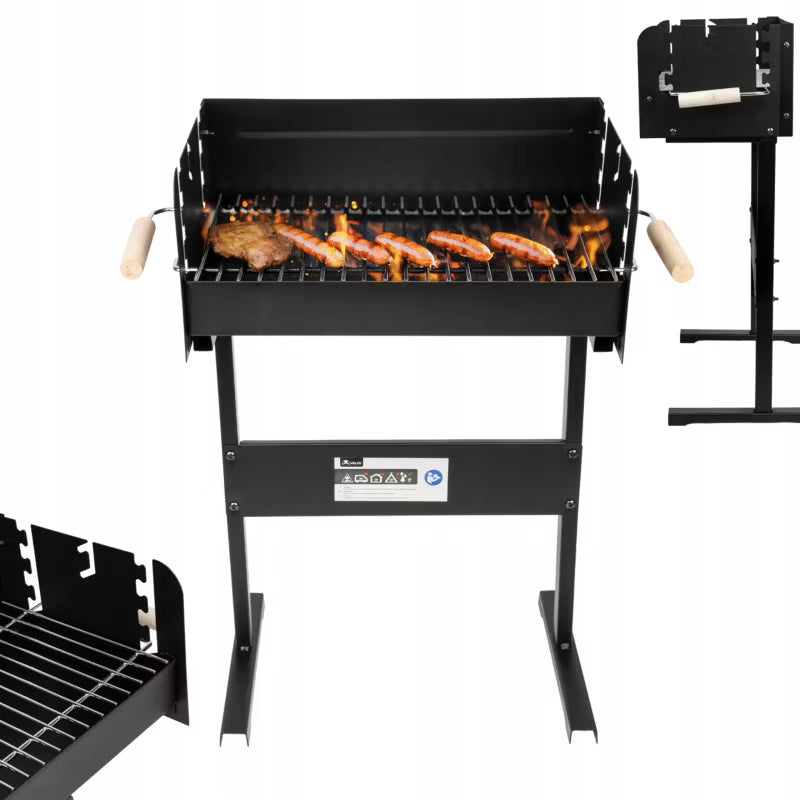 Kuglegrill LOGI 60x28x72 cm Sort Stål