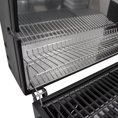 Kuglegrill LUX 139x57x100 cm Sort med Støbejernsrist