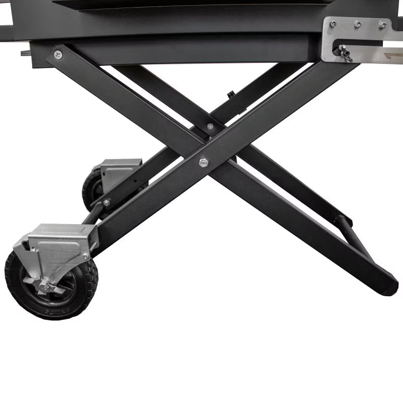 Kuglegrill LUX 139x57x100 cm Sort med Støbejernsrist