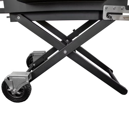 Kuglegrill LUX 139x57x100 cm Sort med Støbejernsrist