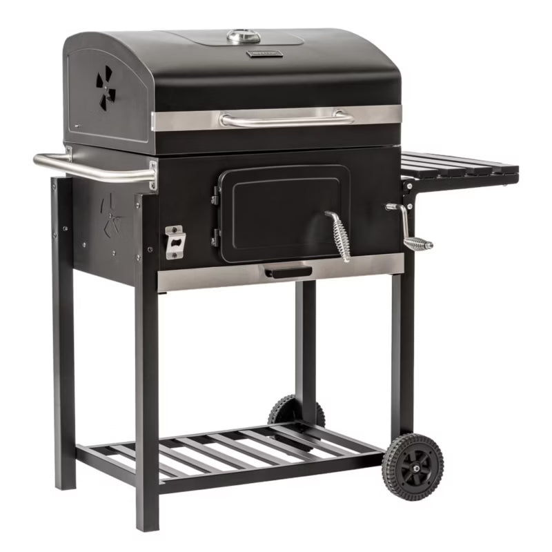 Kulgrill med Låg 115x68x105 cm Sort