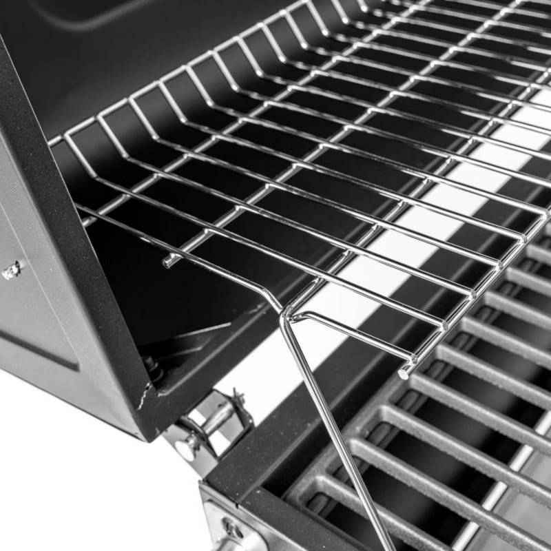 Kulgrill med Låg 115x68x105 cm Sort
