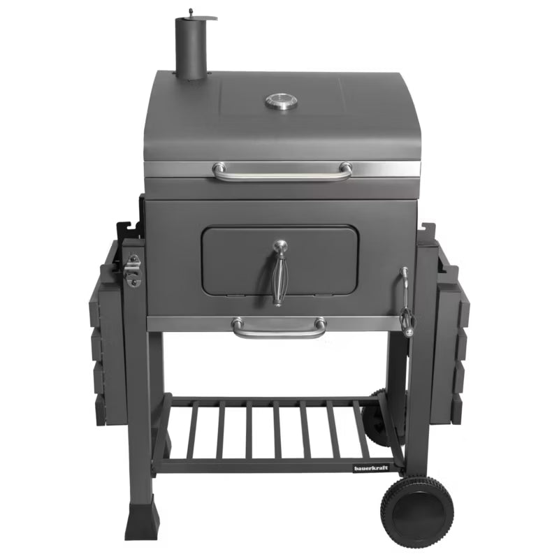 Kuglegrill med Låg 137x45 cm Grafitgrå