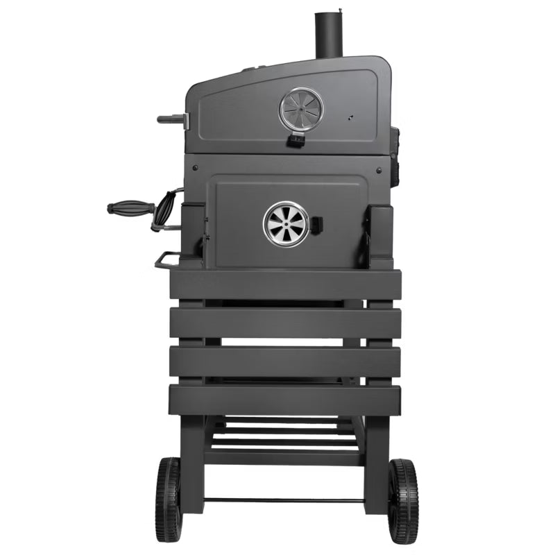 Kuglegrill med Låg 137x45 cm Grafitgrå