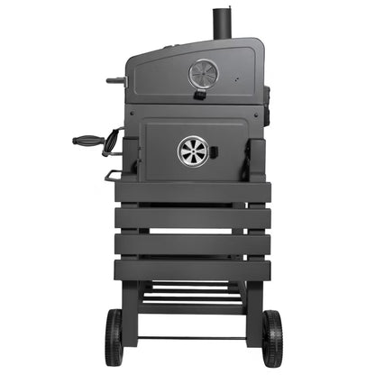 Kuglegrill med Låg 137x45 cm Grafitgrå