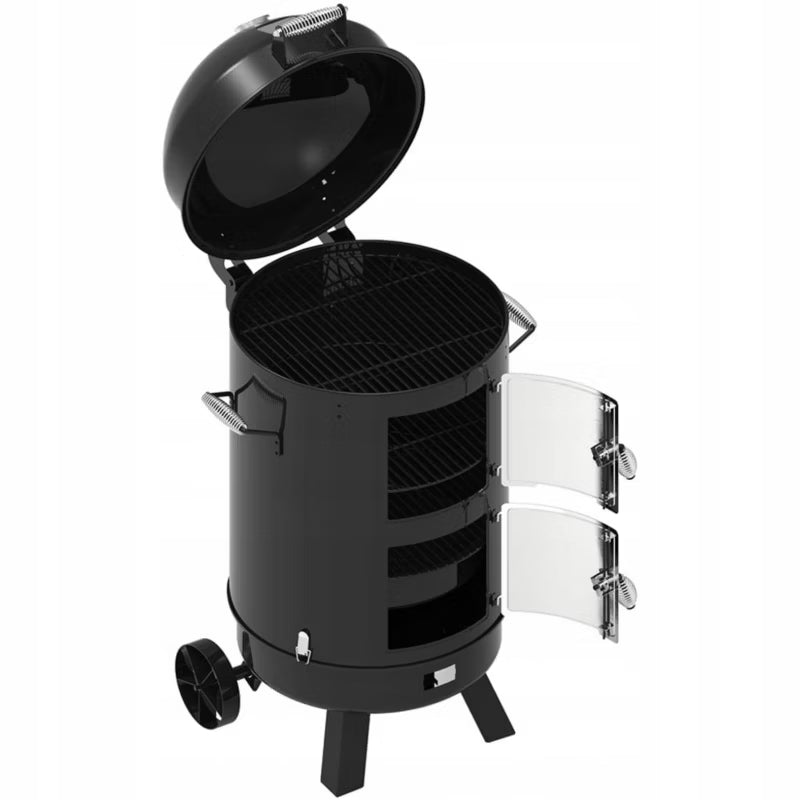Kulgrill med Røgeovn Ø53 cm Sort
