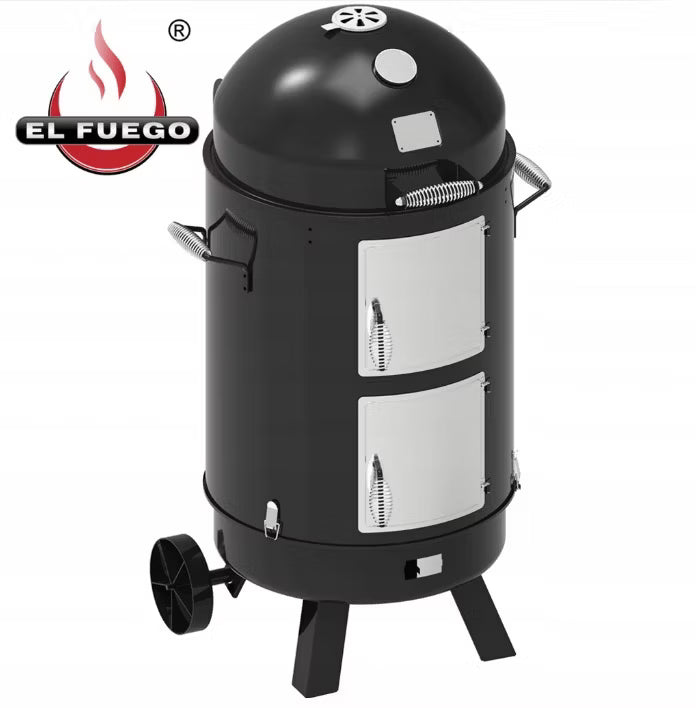 Kulgrill med Røgeovn Ø53 cm Sort