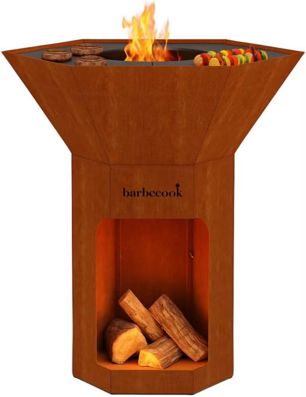 Kulgrill Nestor Corten 92x92 cm Brun