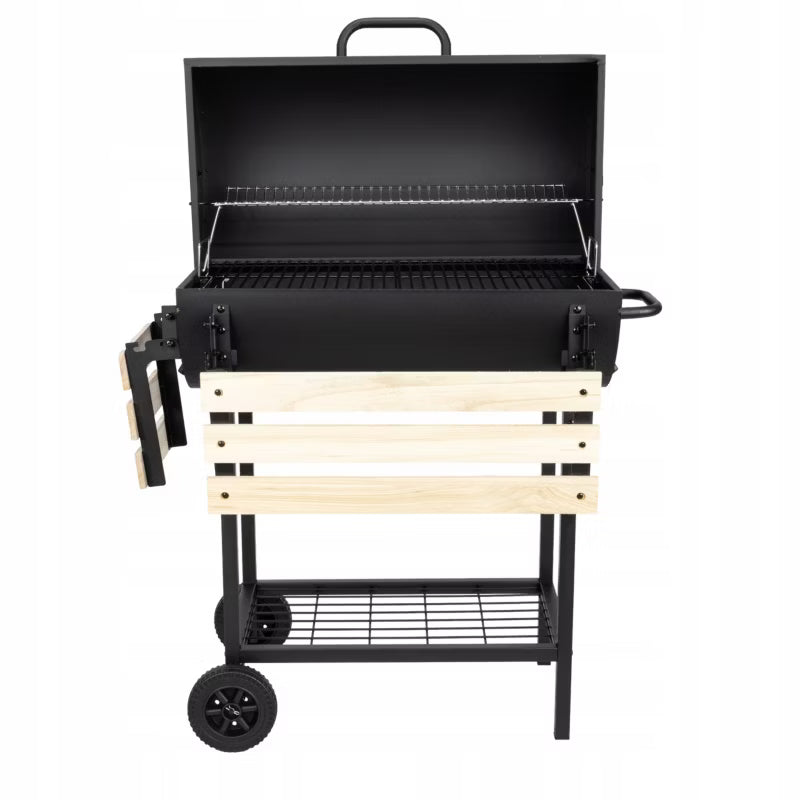Kuglegrill OYA 103,5x67 cm Sort med Låg