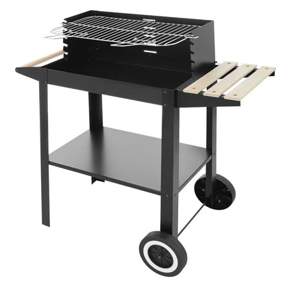 Kuglegrill Kulgrill på Hjul 95x32x85 cm Sort