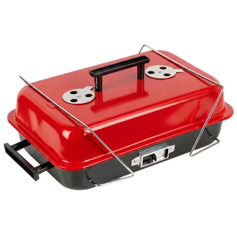 Kuglegrill Sammenklappelig 48x30 cm Sort