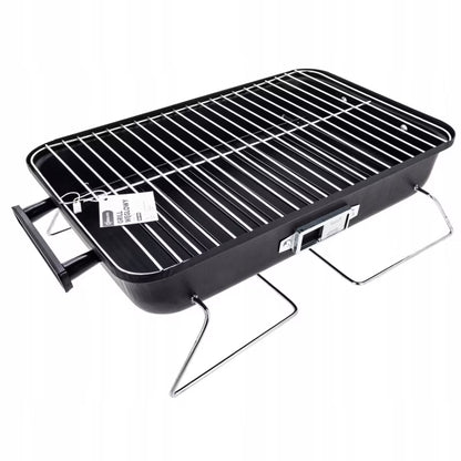 Kuglegrill Sammenklappelig 48x30 cm Sort