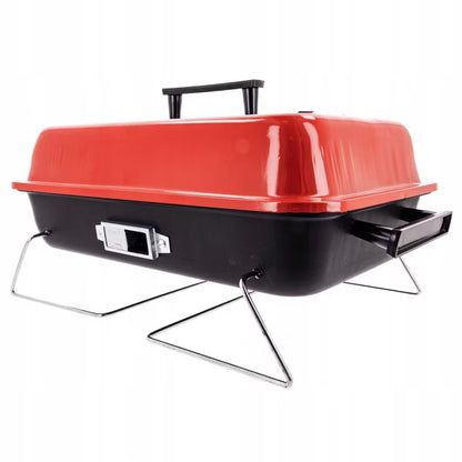 Kuglegrill Sammenklappelig 48x30 cm Sort