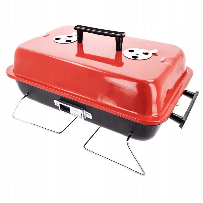 Kuglegrill Sammenklappelig 48x30 cm Sort