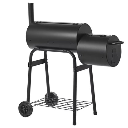Kuglegrill Satah 110x51 cm Sort Stål med Røgeovn