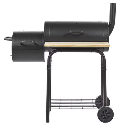Kuglegrill Satah 110x51 cm Sort Stål med Røgeovn